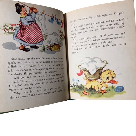 Vintage 1946 Slappy A Bonnie Book Elsie Church Illustrated Cathryn Taylor HC DJ - Picture 10 of 15